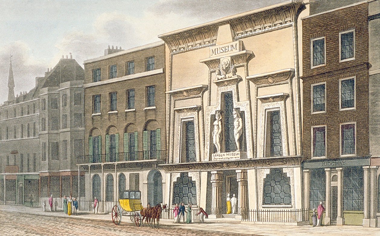 View of Bullocks Museum, Piccadilly, 1815 by English School