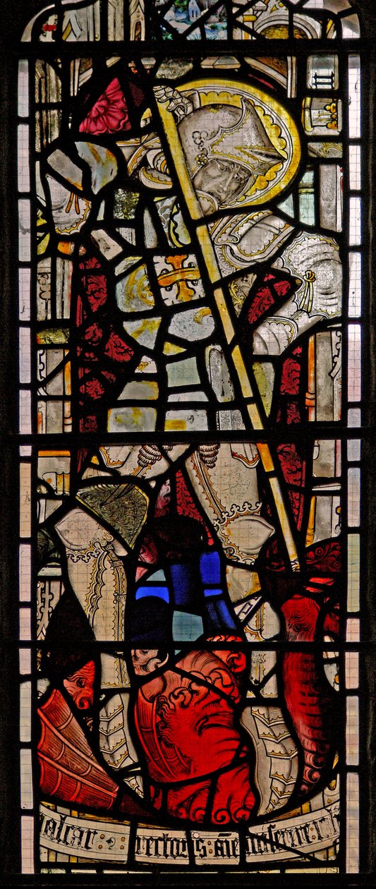 Window Ew depicting St George by English School