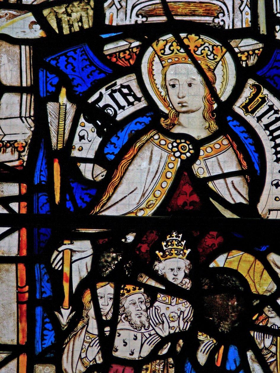 Window Ew depicting St Ursula by English School