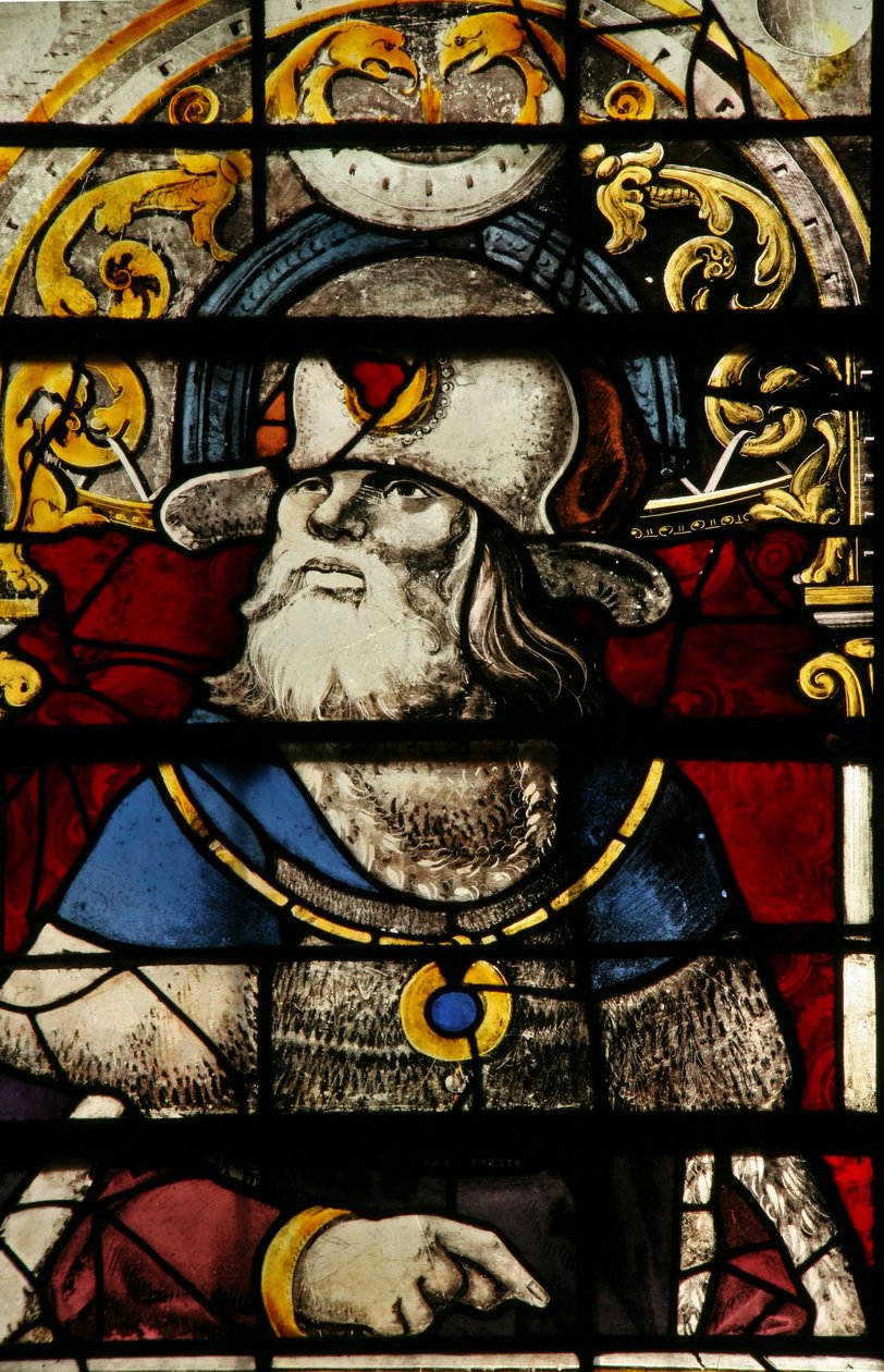 Window w8 depicting a Messenger by English School