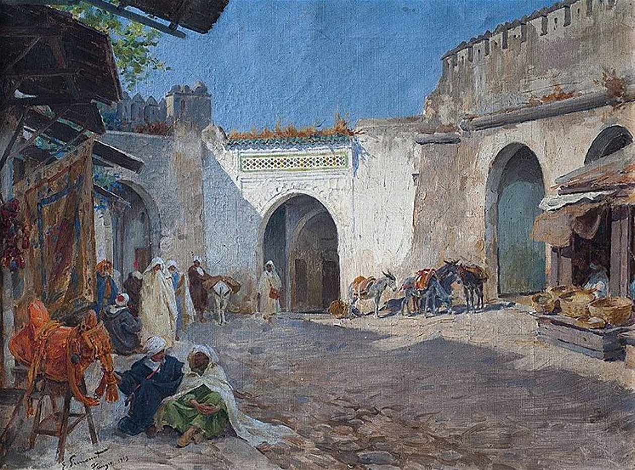 Tangier Market by Enrique Simonet