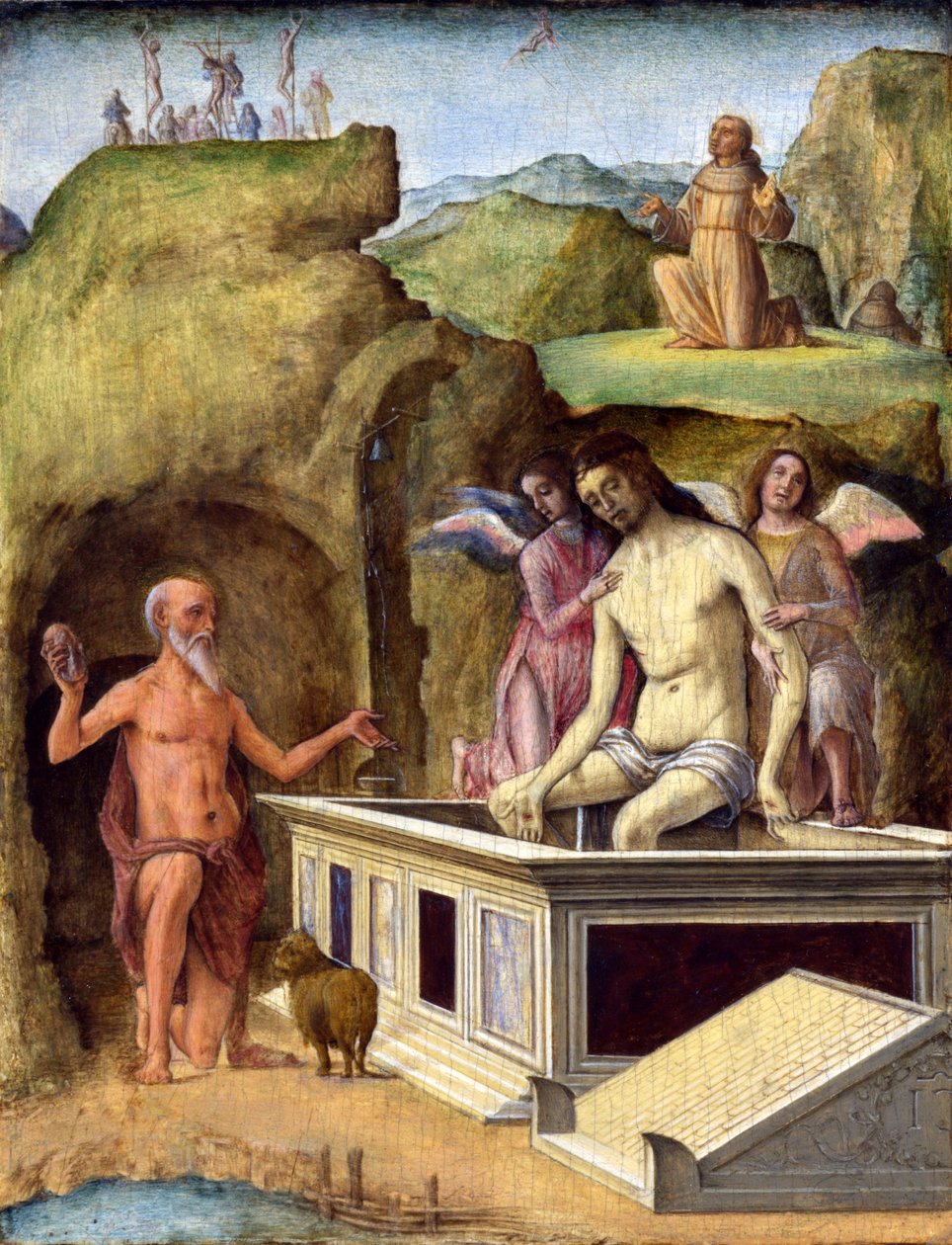 The Dead Christ by Ercole de Roberti