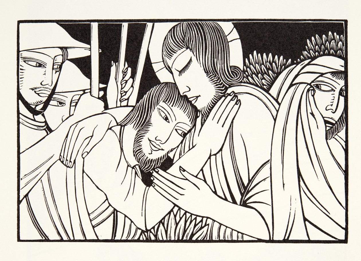 Kiss of Judas by Eric Gill