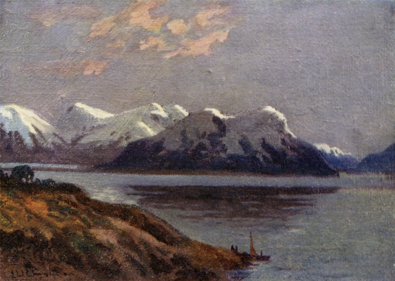 Evening on the Canal, Tierra del Fuego by Ernest William Christmas