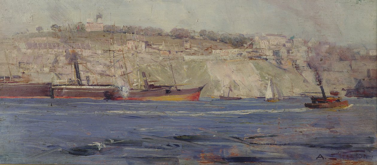 Observatory Hill, Millers Point, Sydney by Arthur Streeton