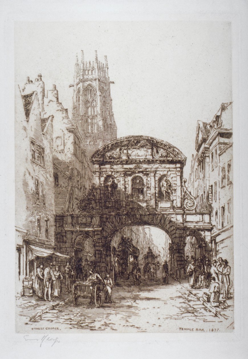 Temple Bar, London by Ernest George