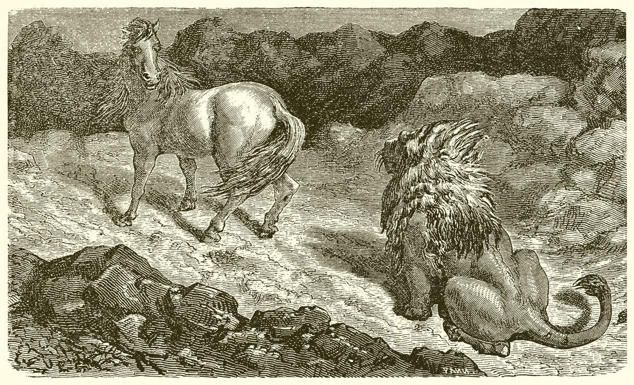 The Horse and the Lion by Ernest Henry Griset