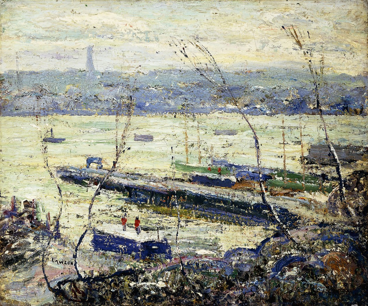 On the Hudson by Ernest Lawson