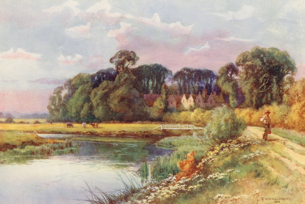 River Thames: Kelmscott by Ernest William Haslehust