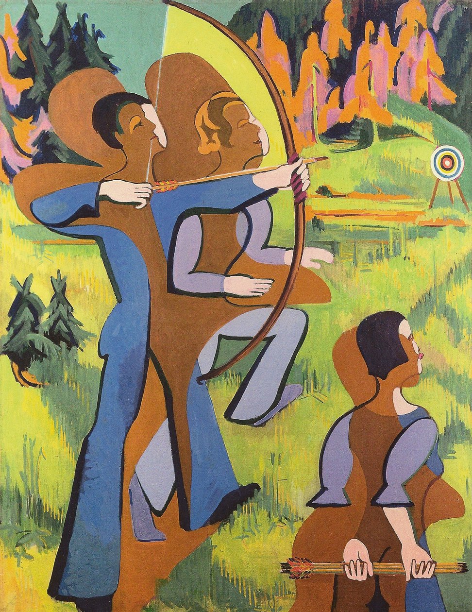 Archers by Ernst Ludwig Kirchner