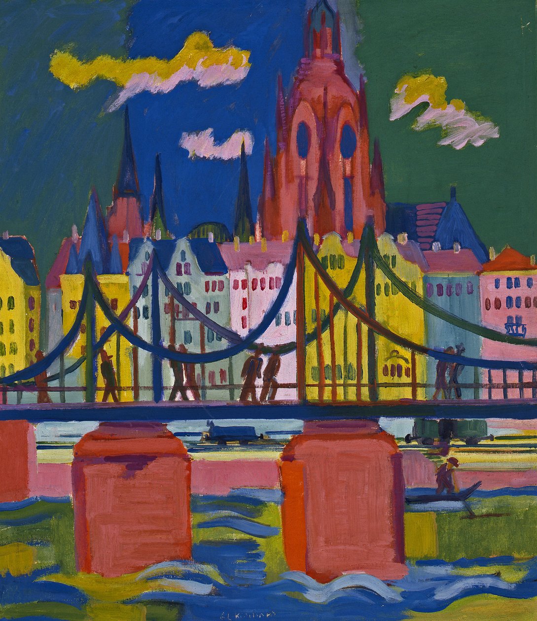 The Frankfurt Cathedral by Ernst Ludwig Kirchner