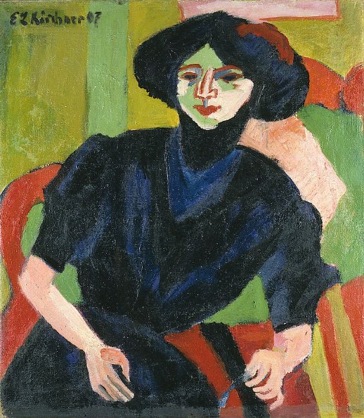 Portrait of a Woman by Ernst Ludwig Kirchner