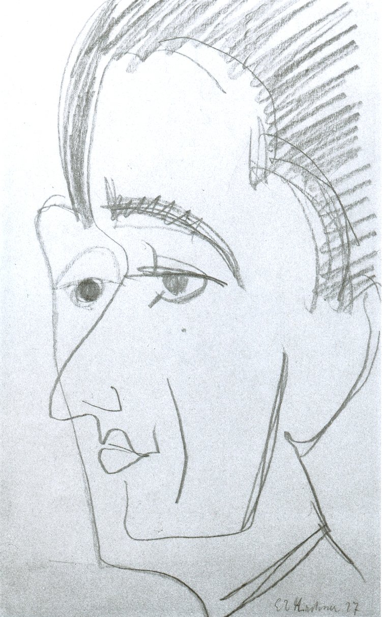 Portrait by Ernst Ludwig Kirchner