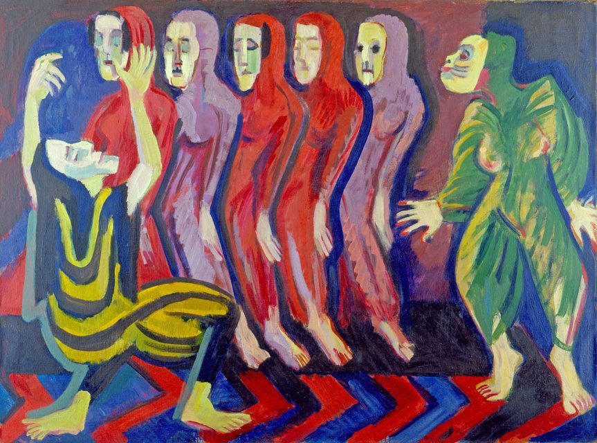 Dance of Death by Mary Wigman by Ernst Ludwig Kirchner