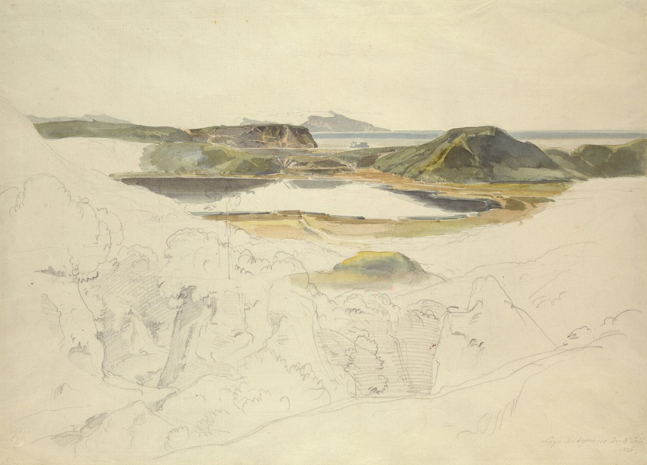 Lake Agnano by Ernst Fries