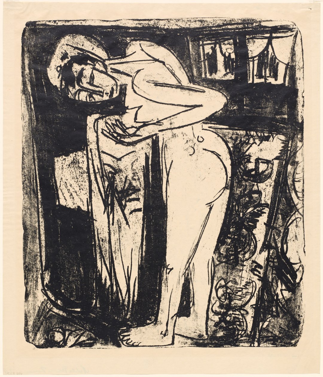 Standing Nude in a Room, 1921 by Ernst Ludwig Kirchner