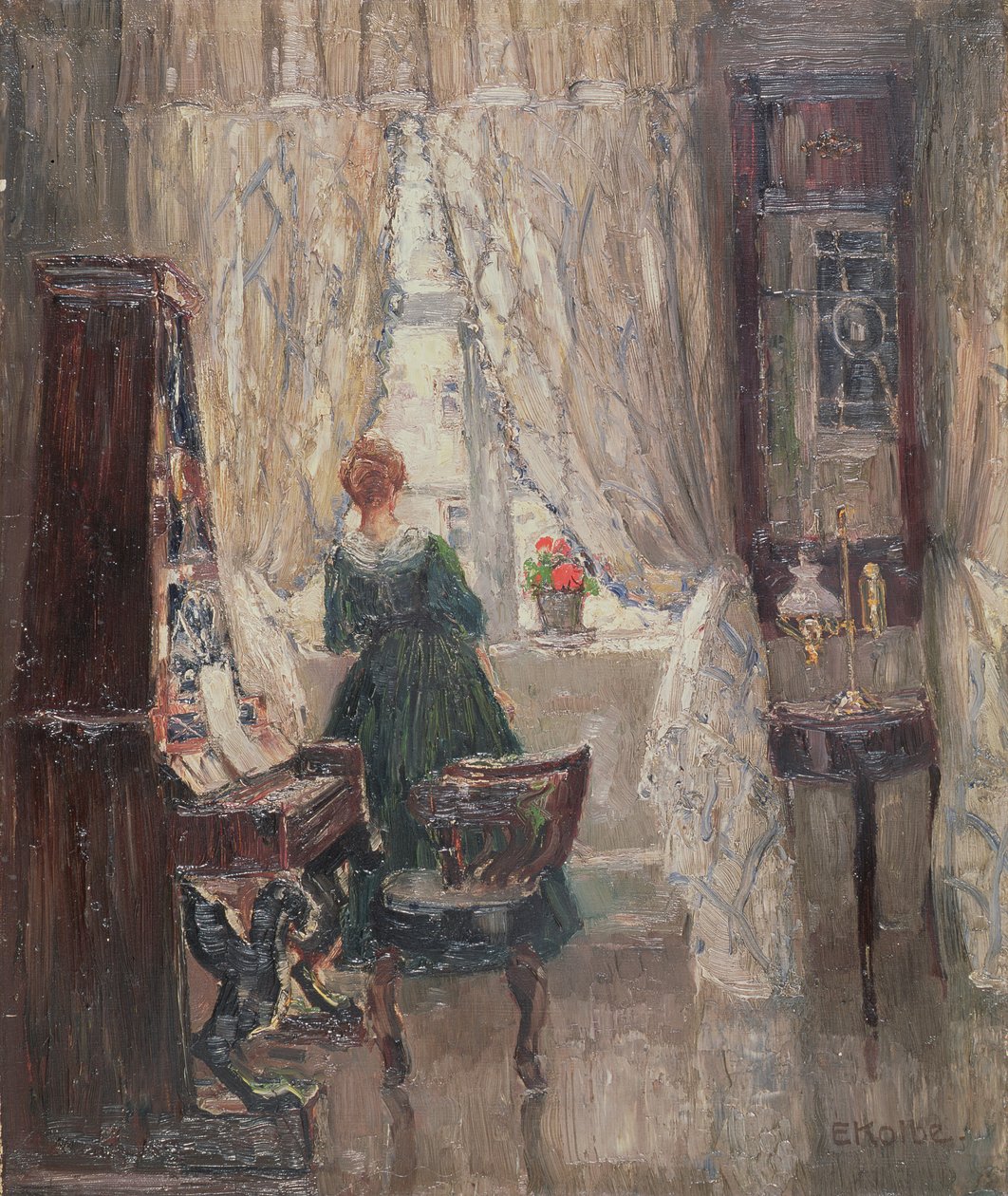 In the Salon, c.1910 by Ernst Kolbe