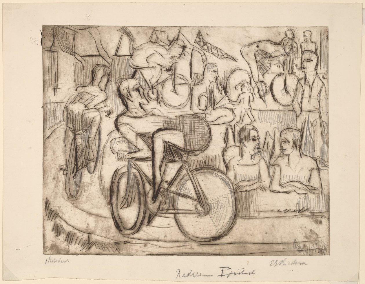 Cycle Race by Ernst Ludwig Kirchner