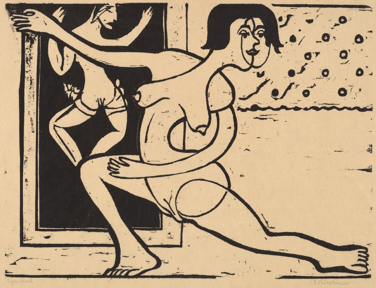 Dancer Practicing by Ernst Ludwig Kirchner