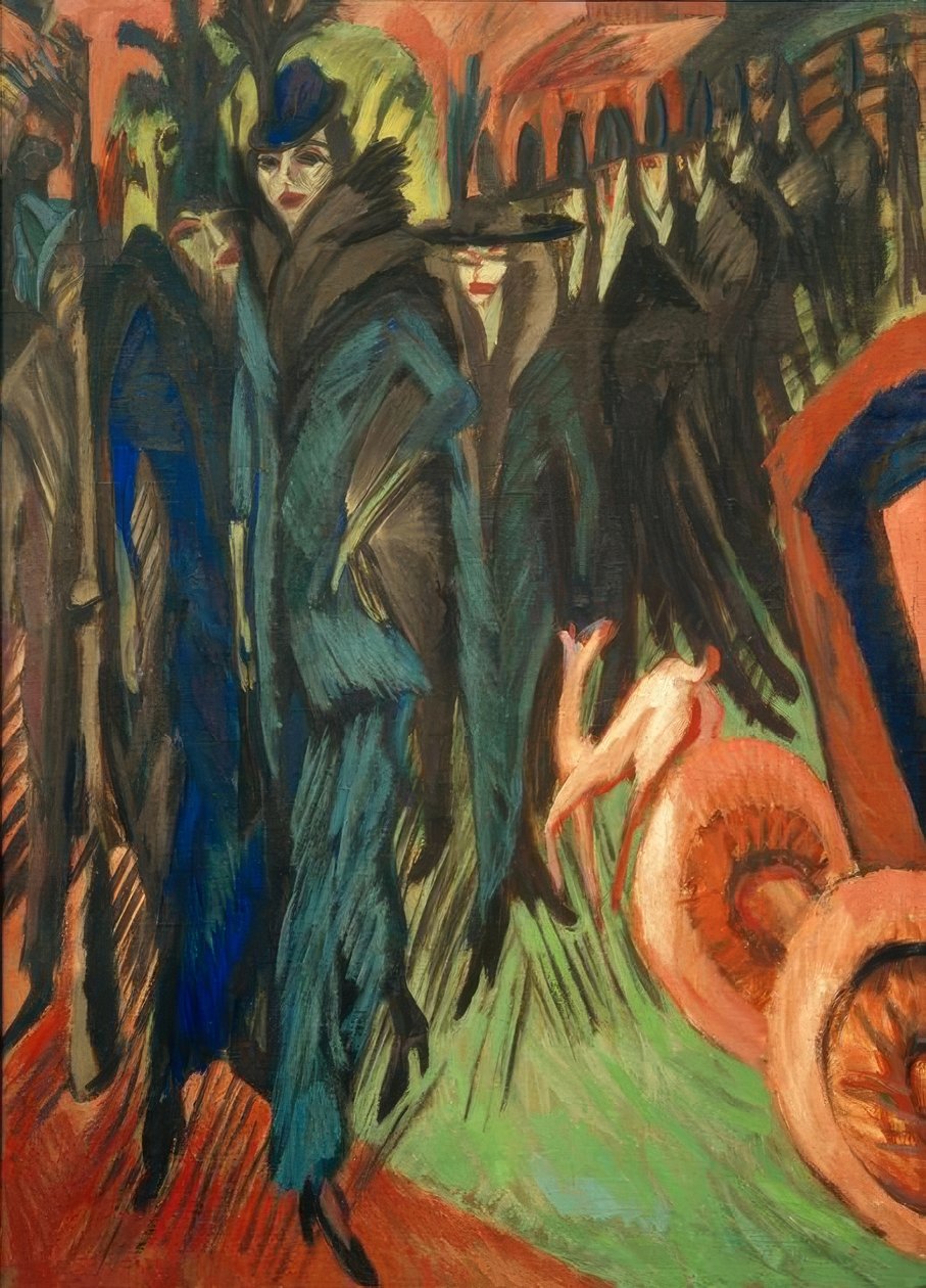 Friedrichstraße, Berlin by Ernst Ludwig Kirchner