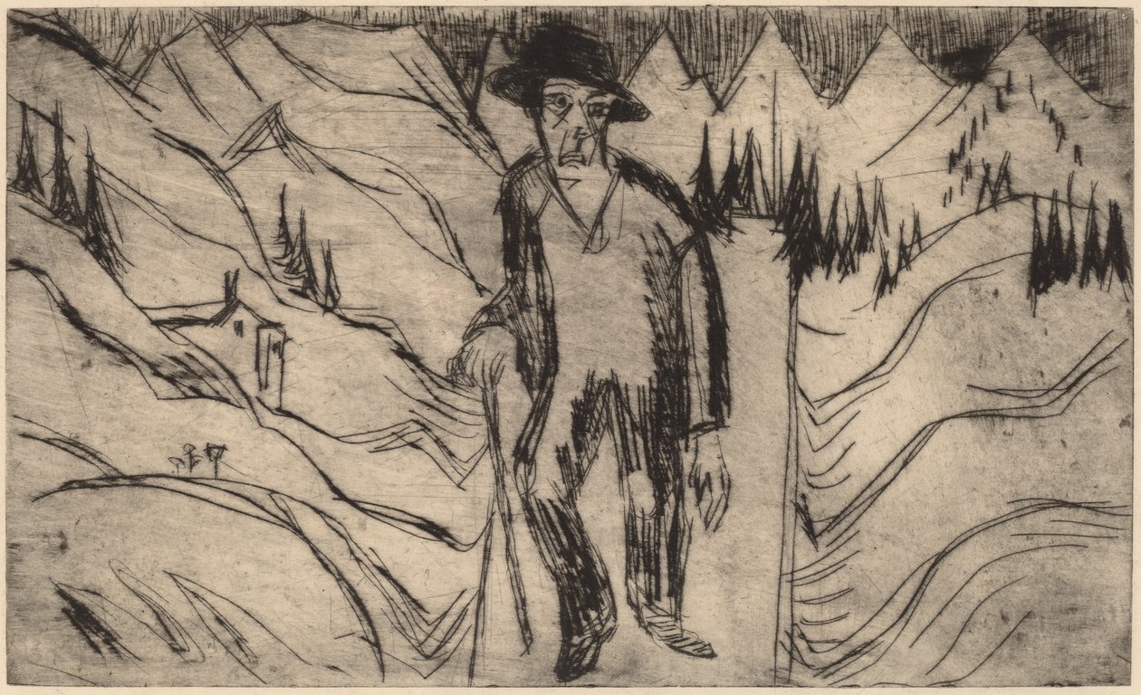 The Wanderer by Ernst Ludwig Kirchner
