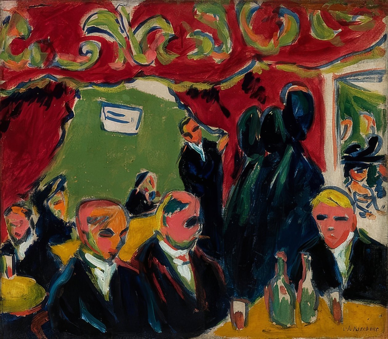 Tavern by Ernst Ludwig Kirchner