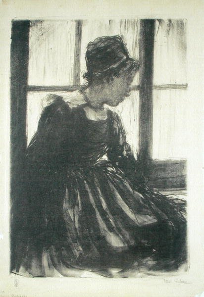 Young Breton Woman by Ethel Gabain