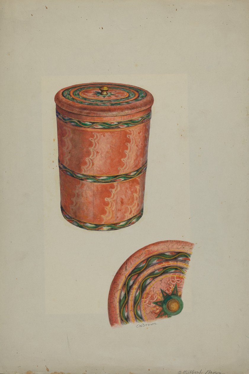 Pa. German Sugar Tub by Ethelbert Brown