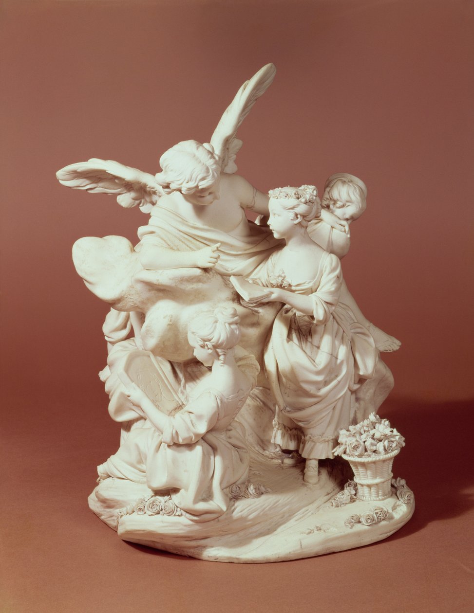 The Education of Love, Sevres group, after Boucher, 1763 by Etienne Maurice Falconet