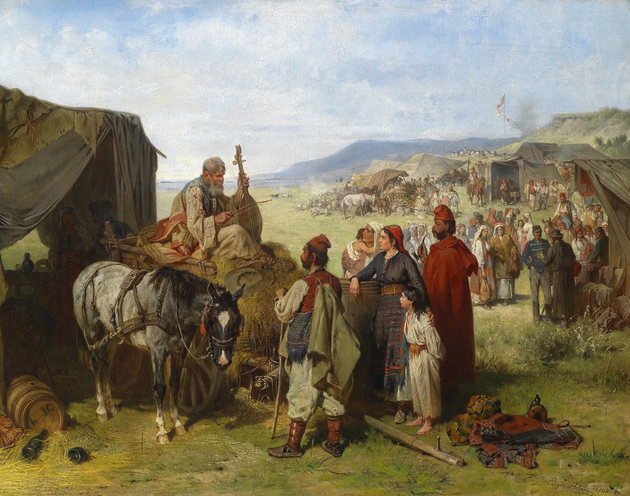 Camp in Dalmatia by Eugen Adam