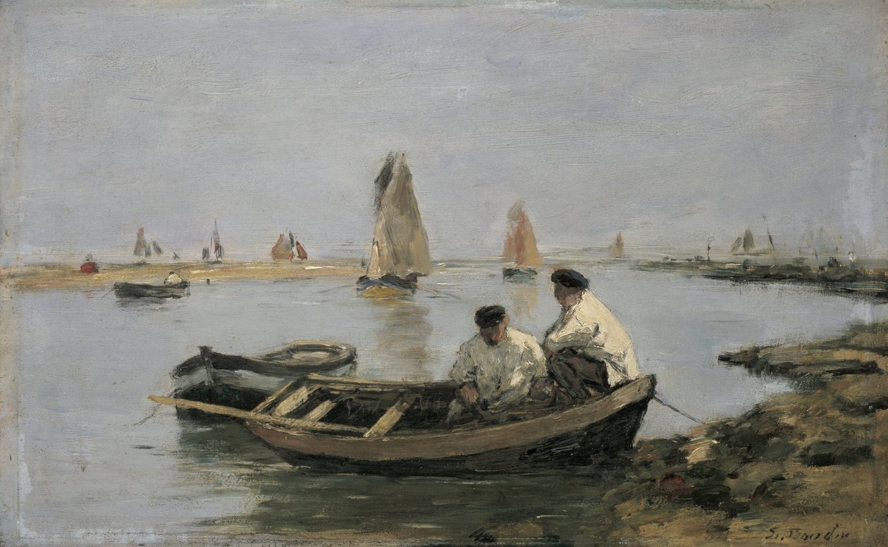 The Estuary by Eugene Louis Boudin