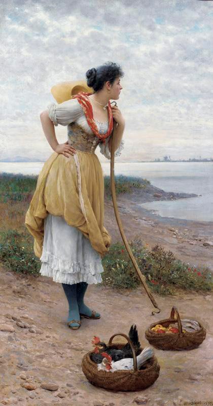 Daydreaming by Eugene de Blaas