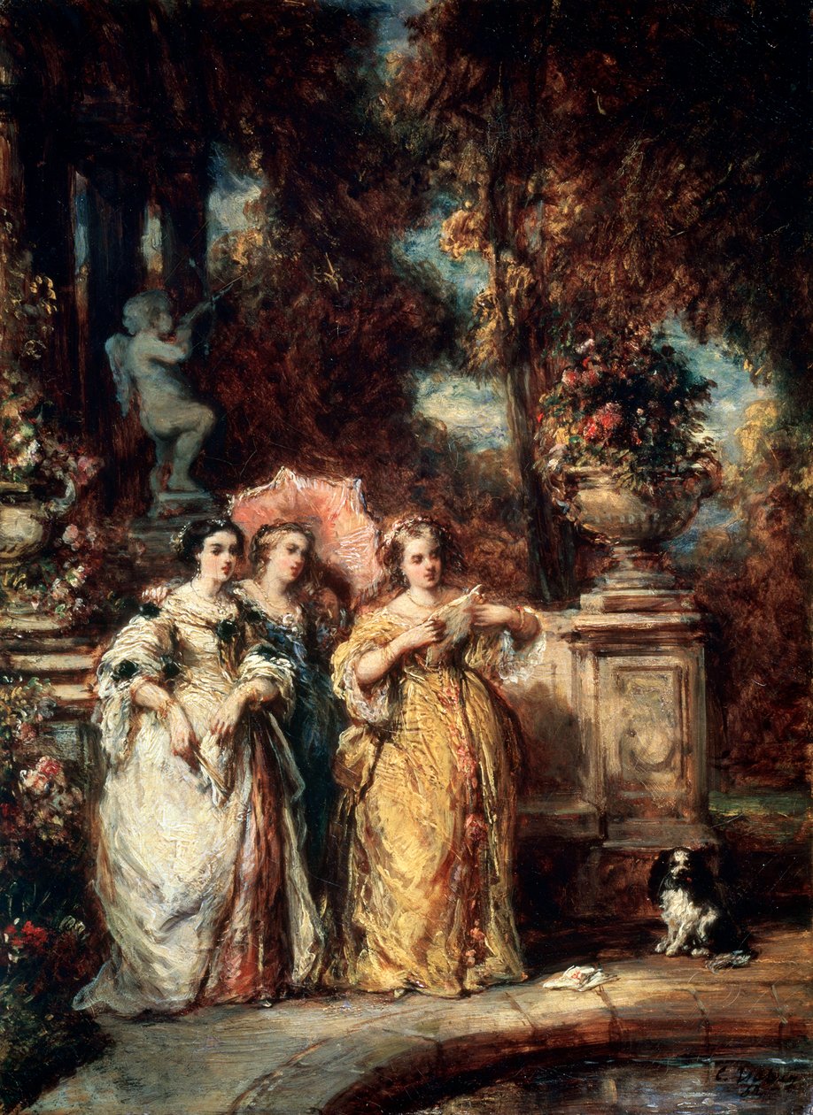 A Stroll by Eugene Isabey