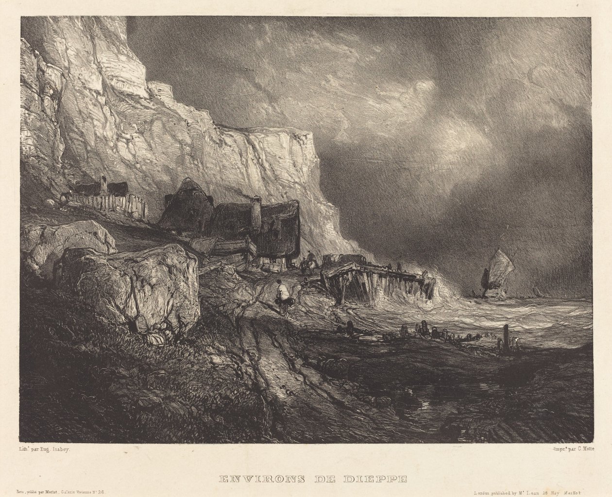 Environs of Dieppe by Eugene Isabey
