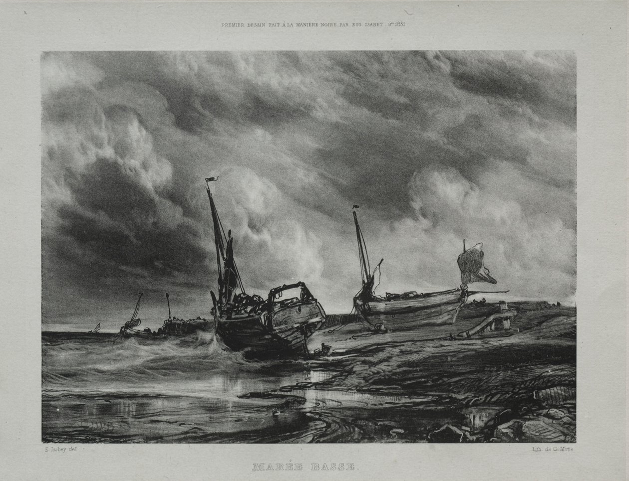 Low Tide by Eugene Isabey