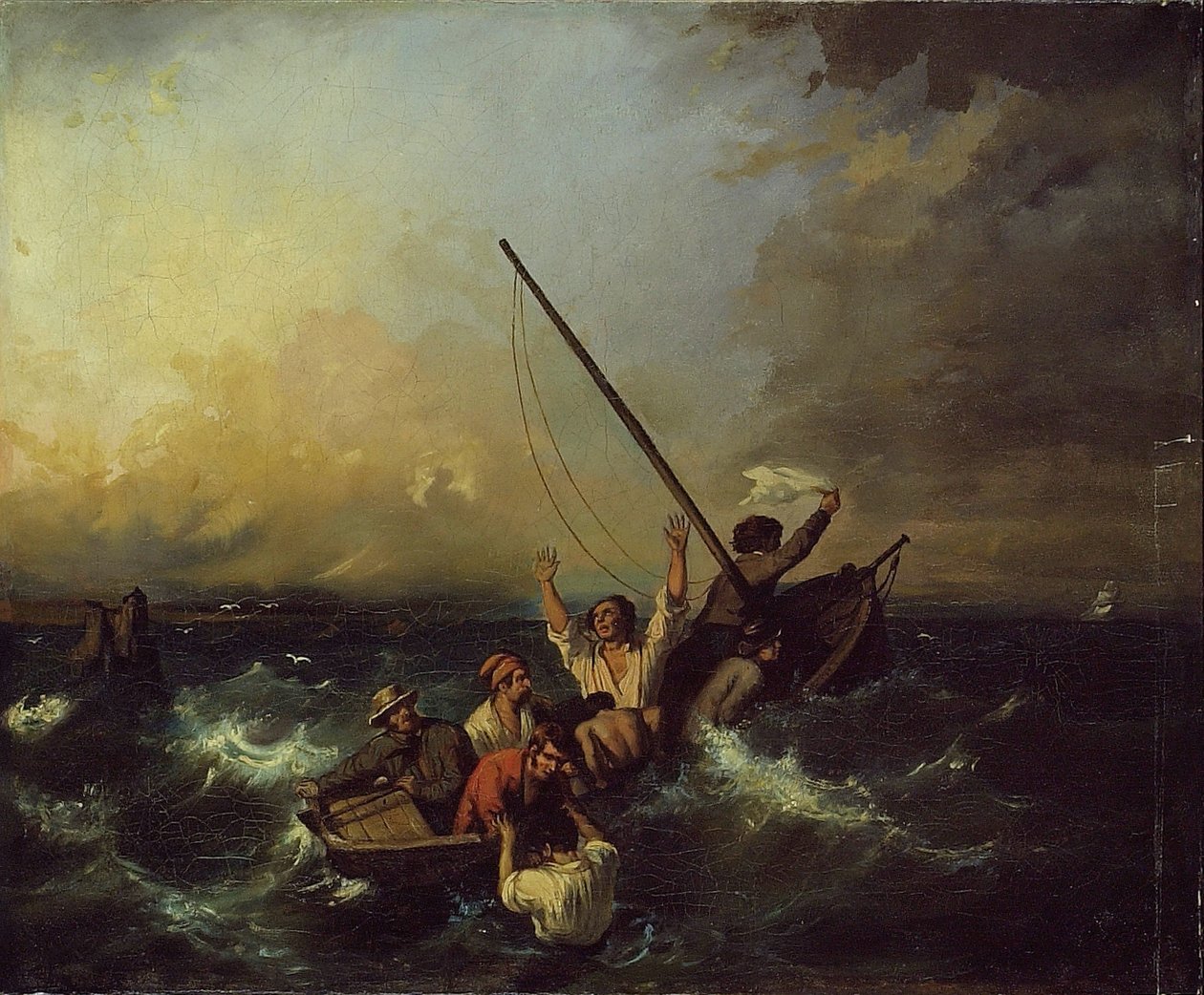 Shipwreck by Eugene Isabey