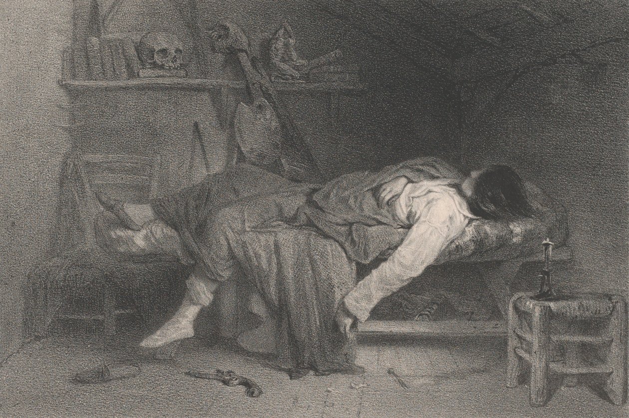 The Suicide, 1846 by Eugene Leroux