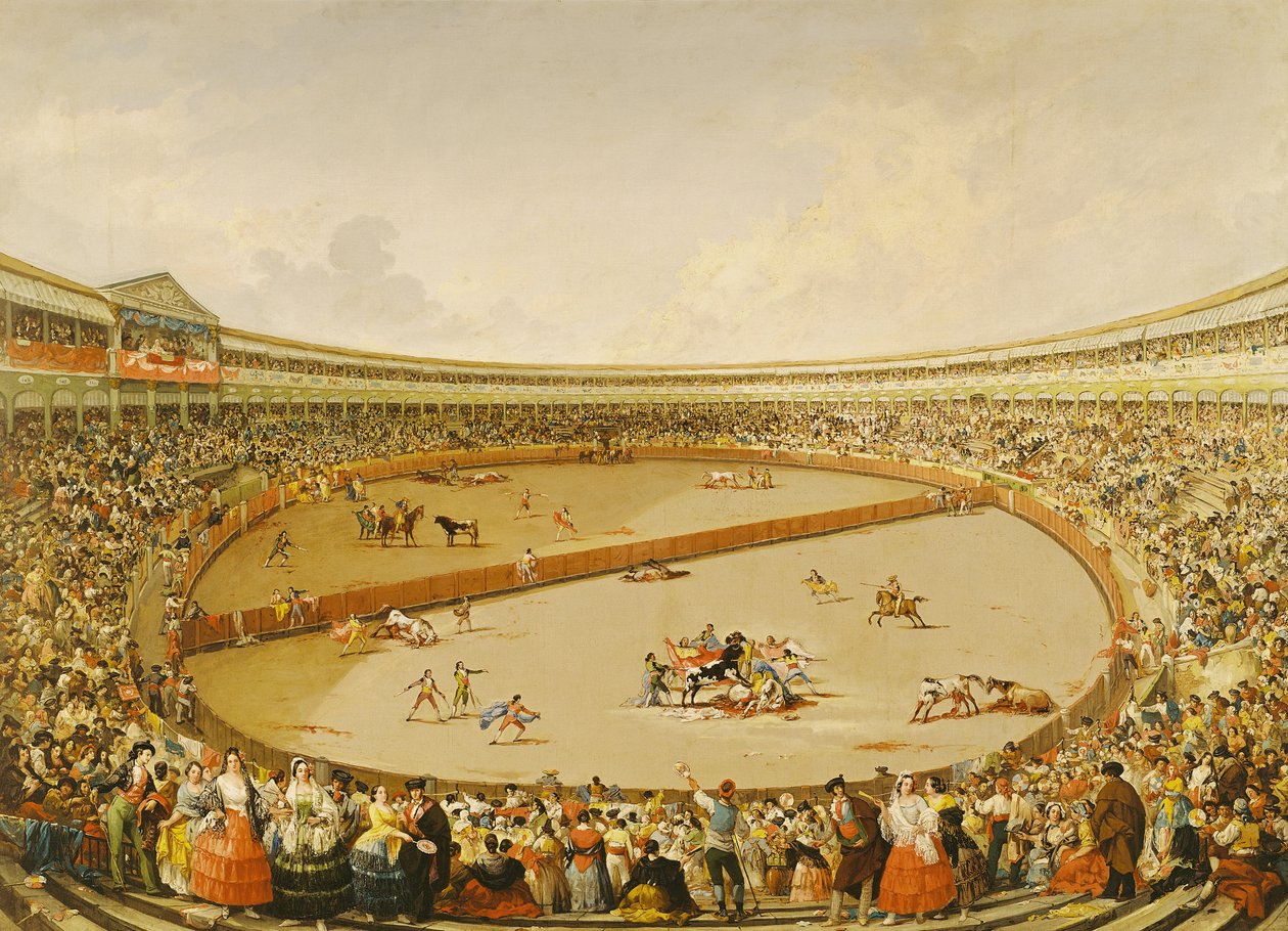 The Bullfight by Eugenio Lucas y Padilla