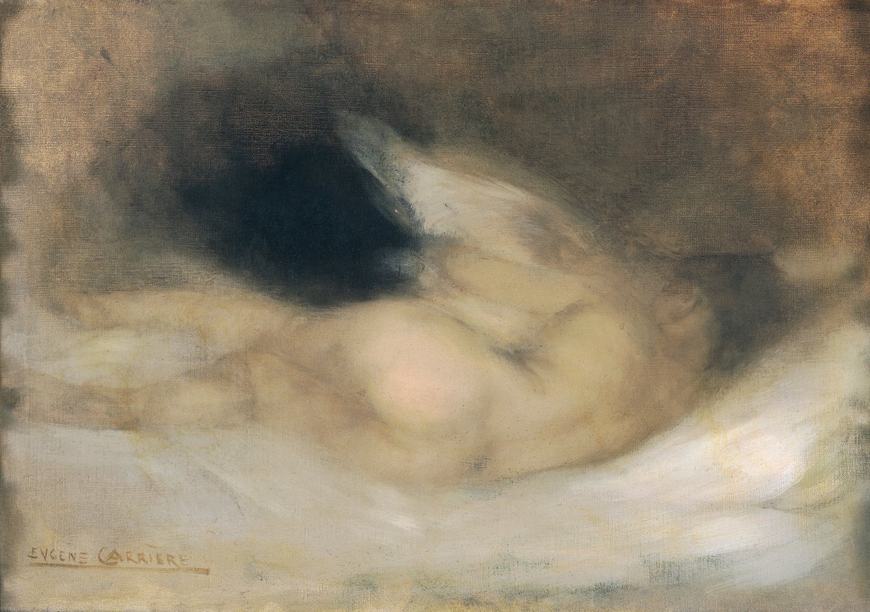 Reclining Nude by Eugène Carrière