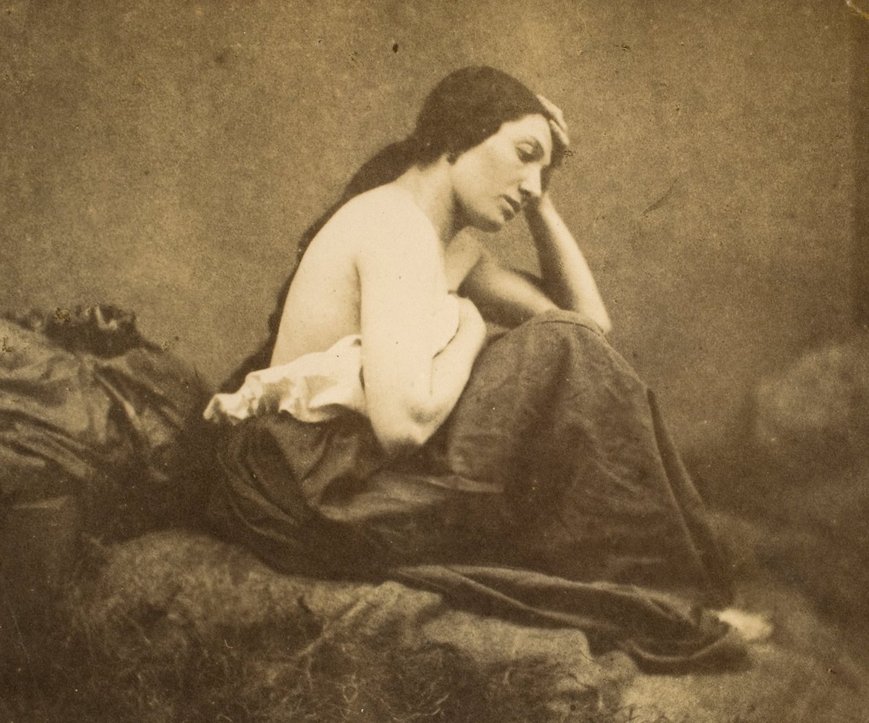 Female Portrait by Eugène Durieu