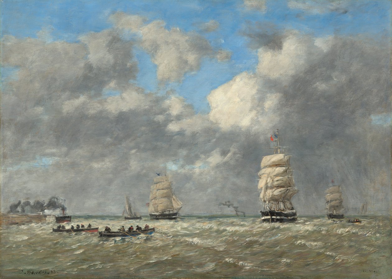 Le Havre by Eugène Boudin