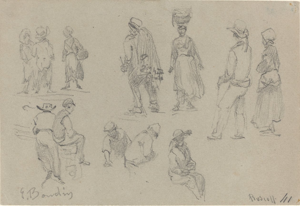 Provincial Figures by Eugène Boudin