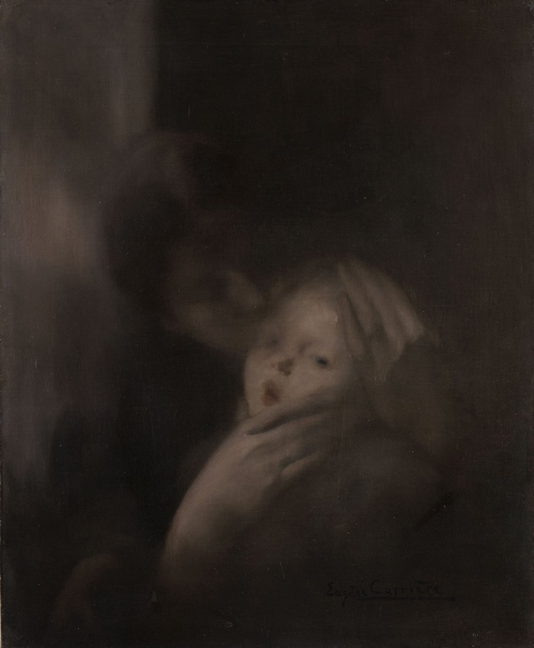 Tenderness by Eugène Carrière