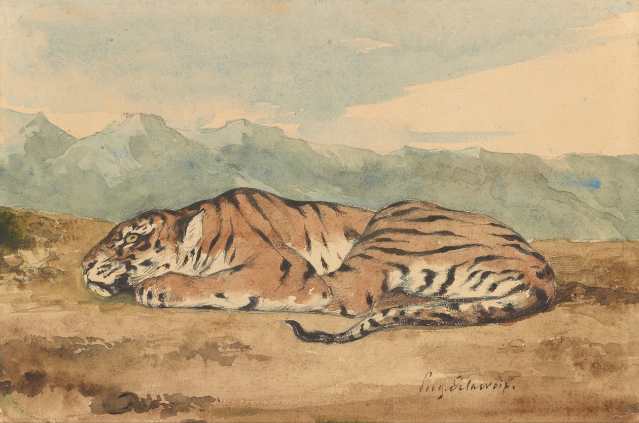 Royal Tiger by Eugène Delacroix