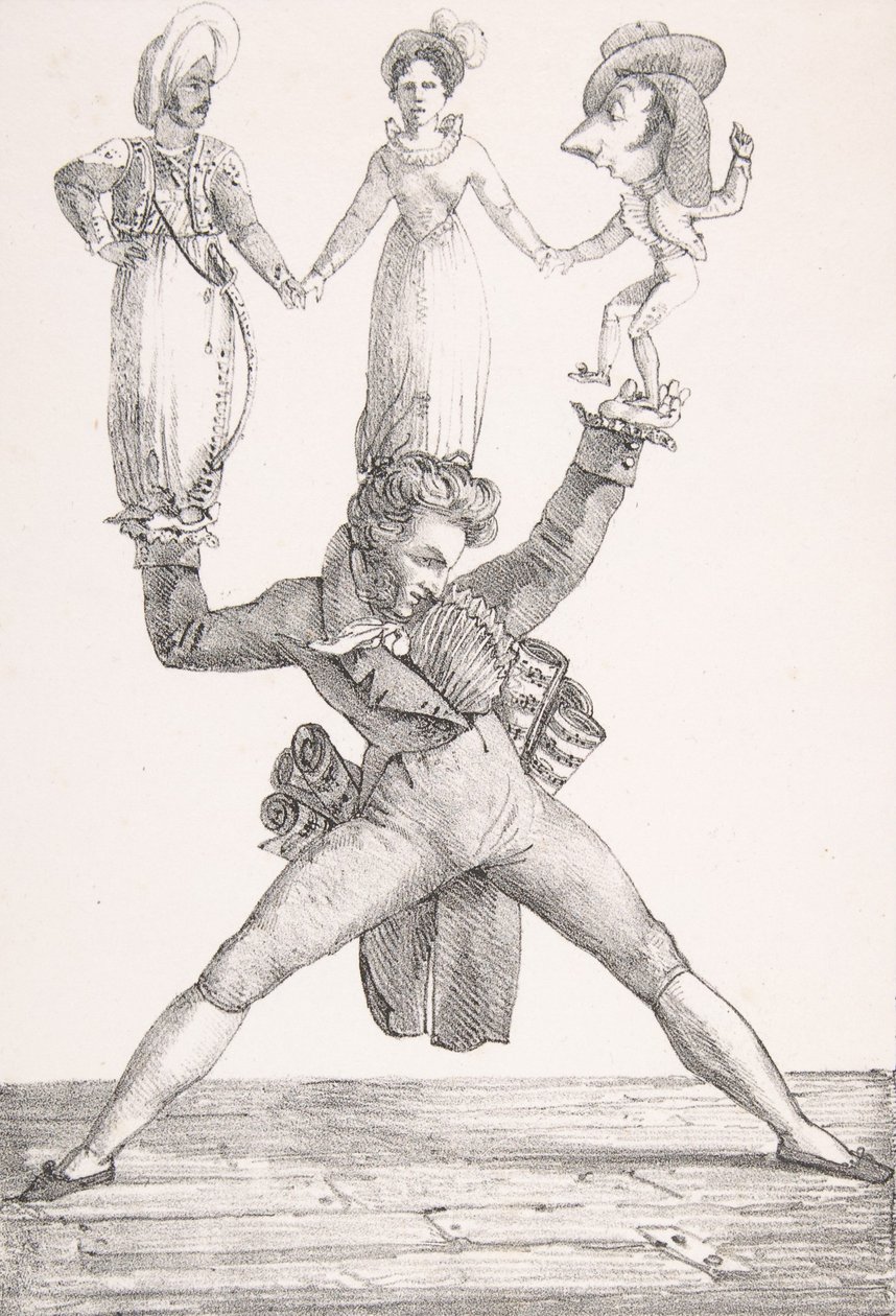 Théâtre Italien by Eugène Delacroix