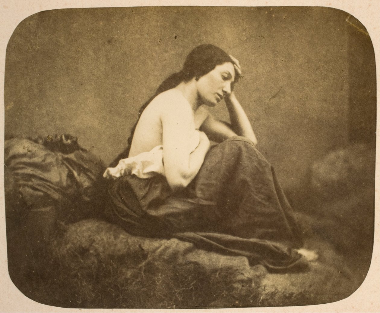 Female Portrait by Eugène Durieu