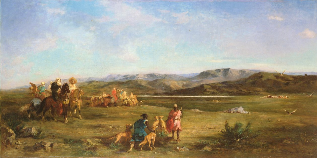 Gazelle Hunt in Chott el-Hodna, 1856 by Eugène Fromentin