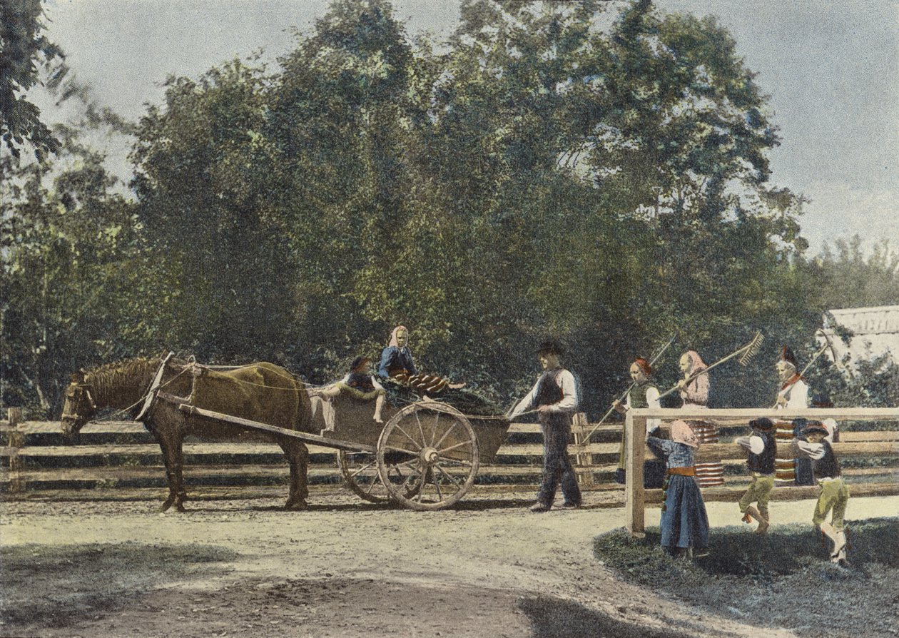 Dalecarlian Peasants Returning from the Harvest, Sweden by European Photographer