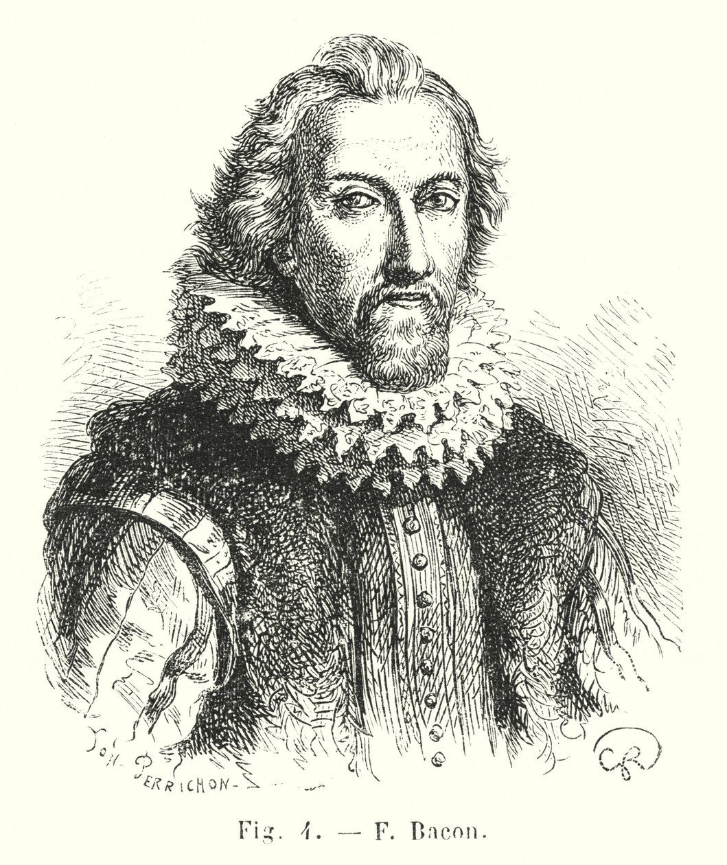 F Bacon (engraving) by European School