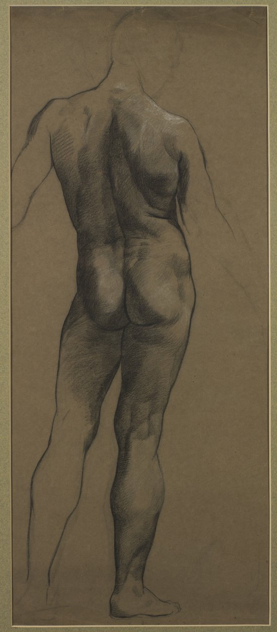 Male Nude Study by Evelyn De Morgan